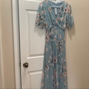 Baltic Born Blue floral maxi size small